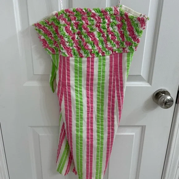 slim fit dress slacks Shop Top Tier Pink Green Stripe Floral Strappy Maxi Dress